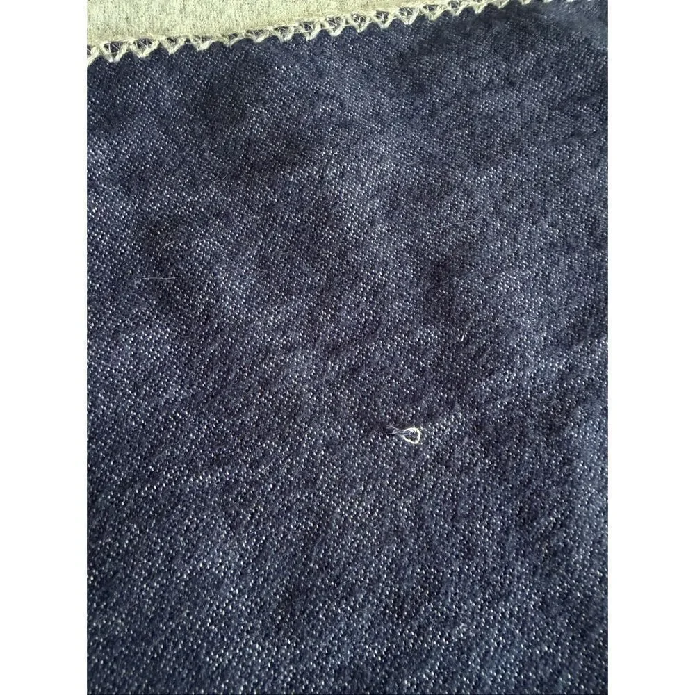 Pottery Barn Kids Navy Gray Star Print Blanket